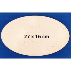 SKLEJKA #3mm Owal 27x16cm / tabliczka 27x16cm , podkładka 27x16cm / 0480